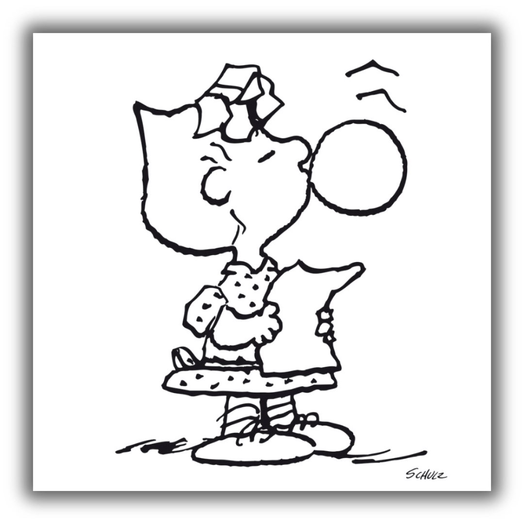 Sally di Peanuts - Serigrafia la tela