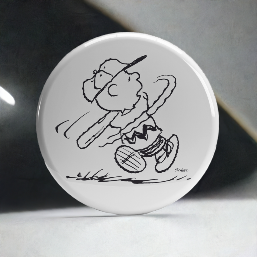 Bollino Charlie Brown Baseball ambientato