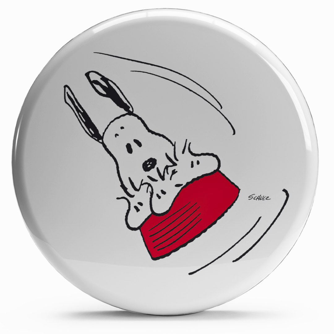 Bollino Snoopy Acrobata ambientato