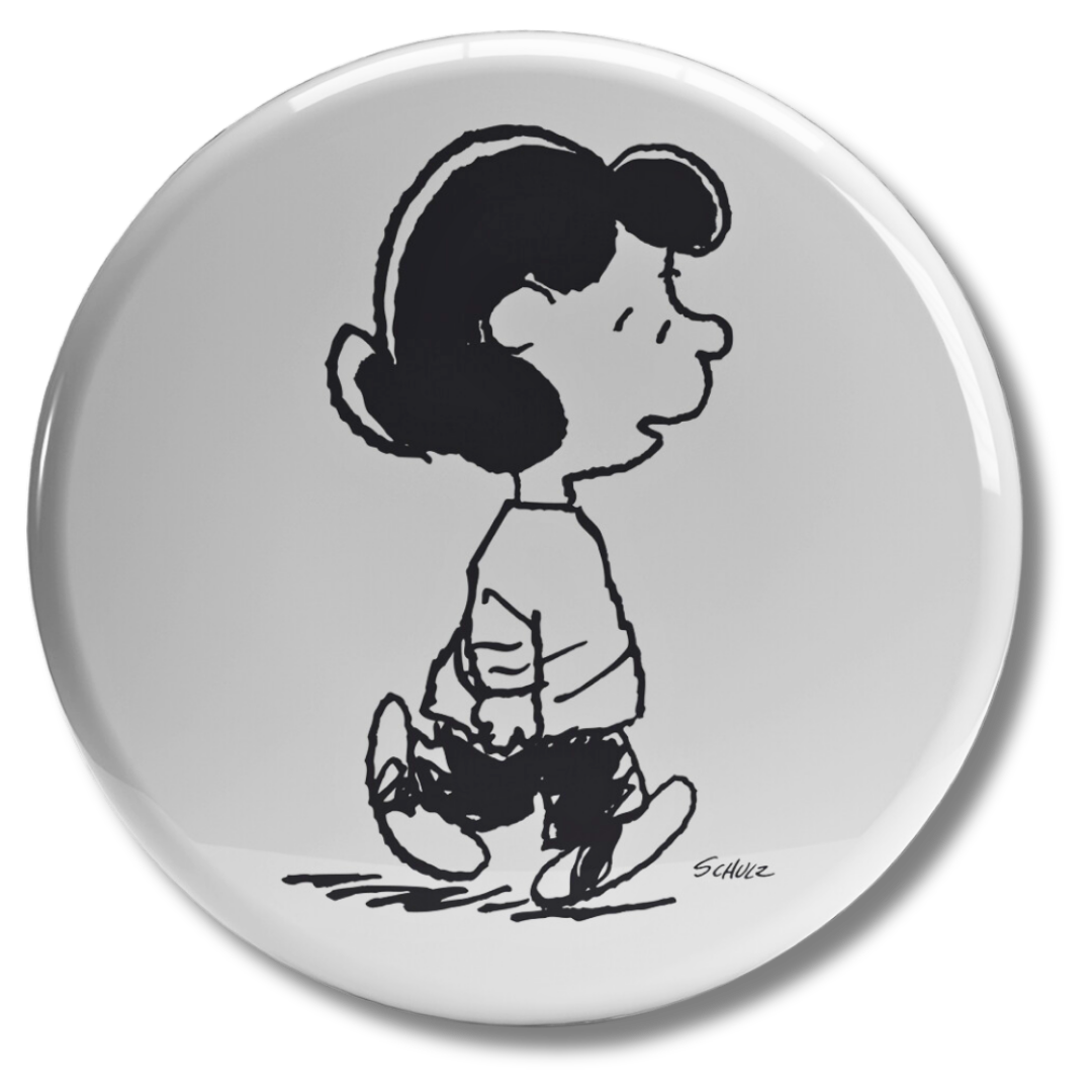 Adesivo collezionabile Lucy Van Pelt dei Peanuts