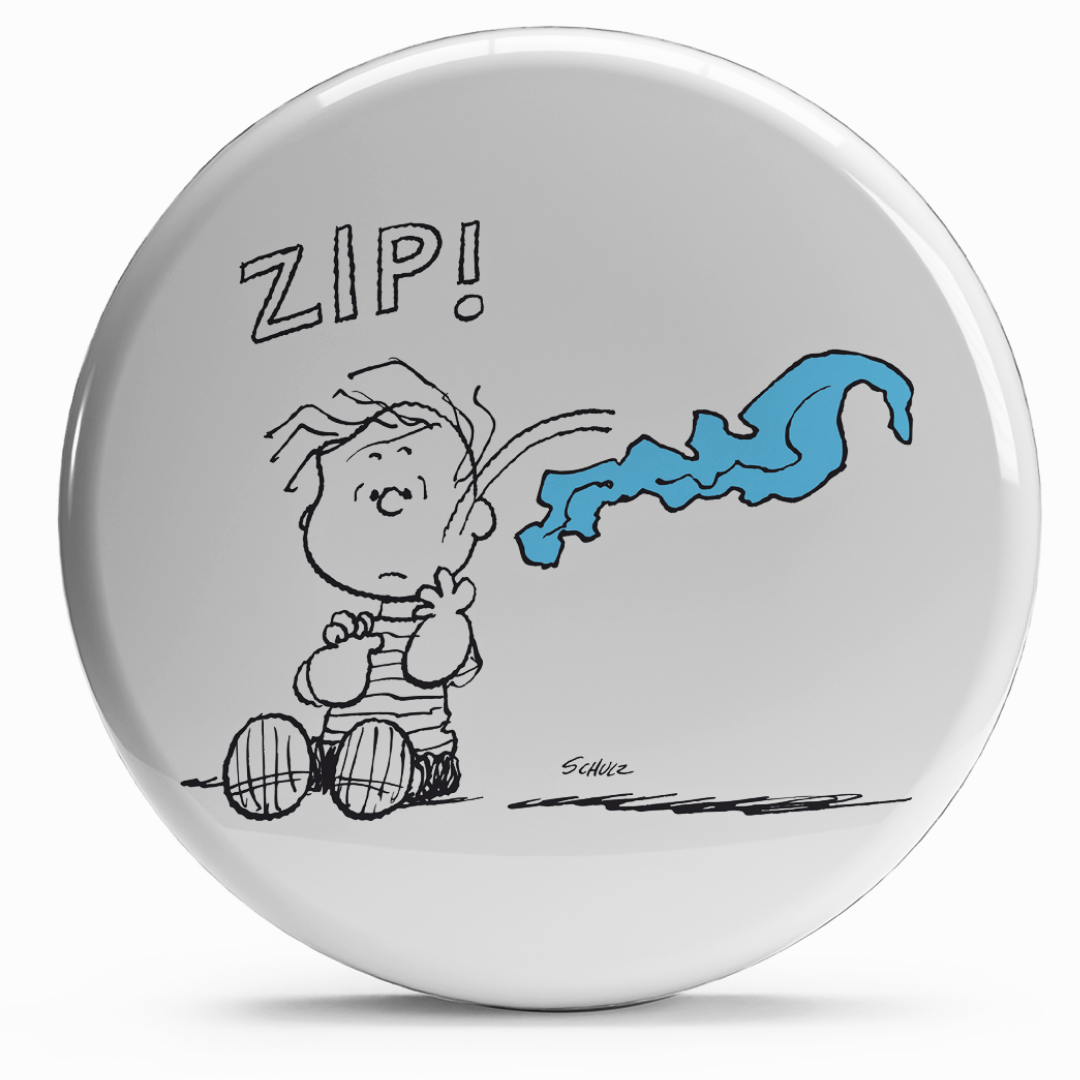 Bollino 'ZIP!' Linus Sorpreso con vento improvviso