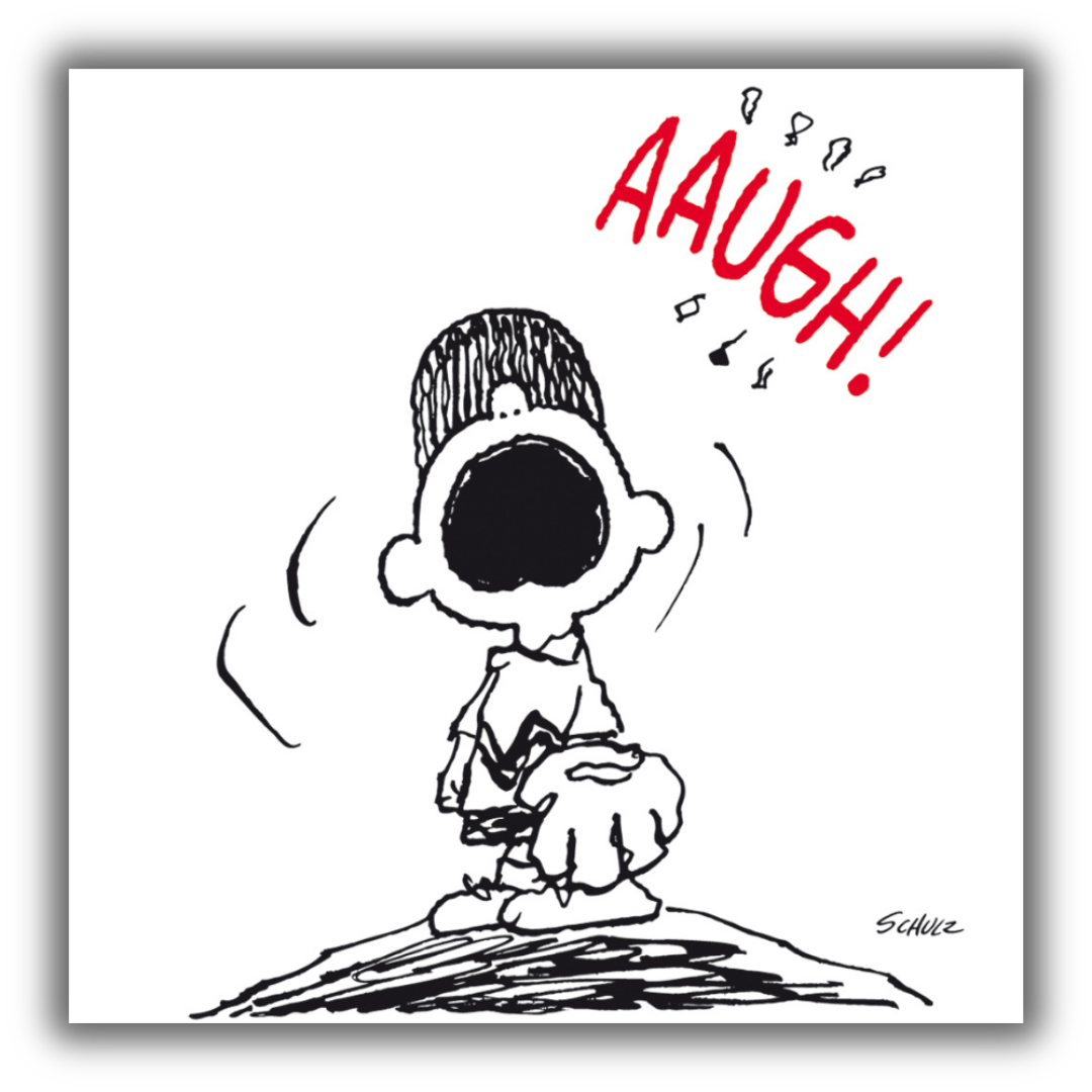 Charlie Brown Aaugh - Espressione Iconica di Schulz